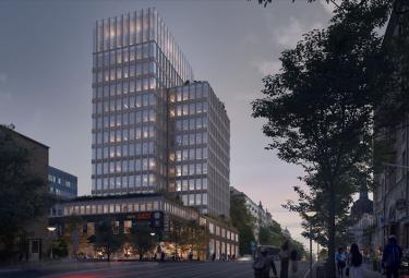 Incoord jobbar med landmärke i centrala Stockholm