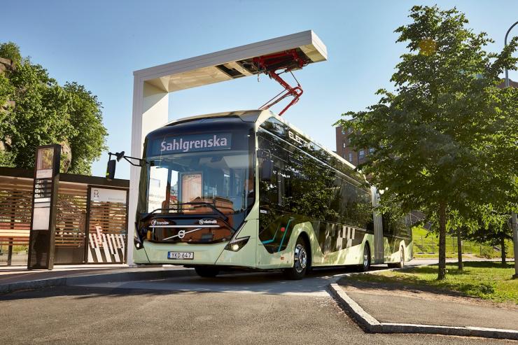 ABB laddar nya elbussar i Göteborg