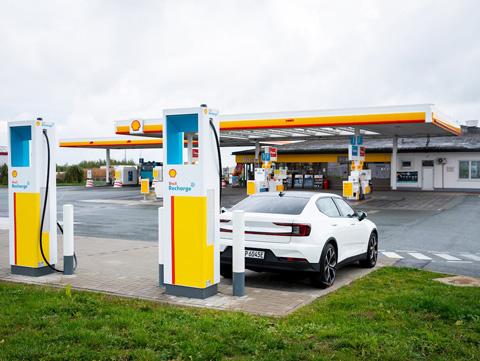 ABB elbilsladdning på Shell