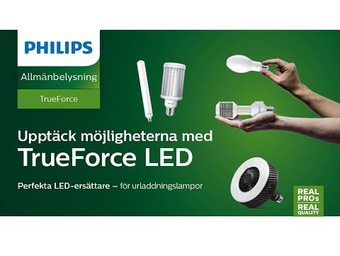 Philips ljuskällor för utomhusbruk - TrueForce sortimentet