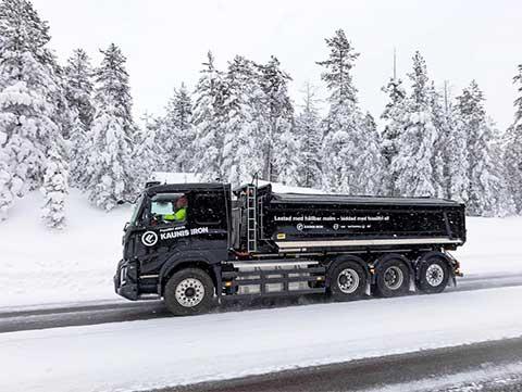 ABB deltar i projekt där en eldriven tung lastbil utmanar arktiskt klimat